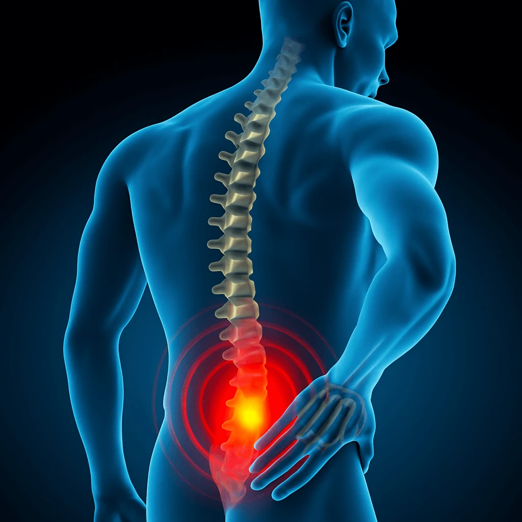 Back pain illustration